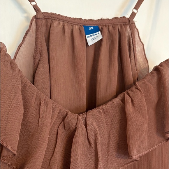 Old Navy Brown Ruffled Camisole - Picture 4 of 5